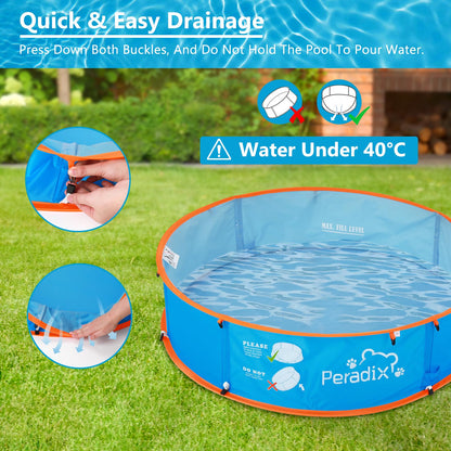 Peradix 4-in-1 Pop-Up Baby Planschbecken mit UV-Schutz und Moskitonetz