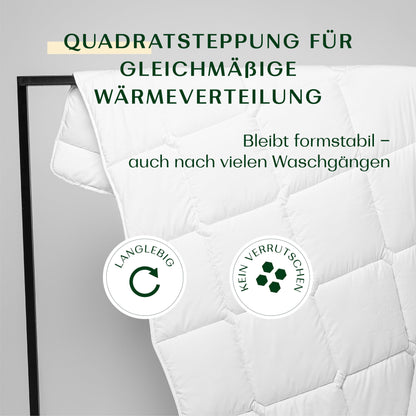 WENDRE Warme Winterdecke Mikrofaser Duo-Lagen 200x220 cm