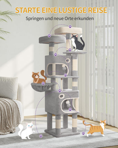 Hzuaneri Katzenbaum 159 cm – hellgrau MS15918LG