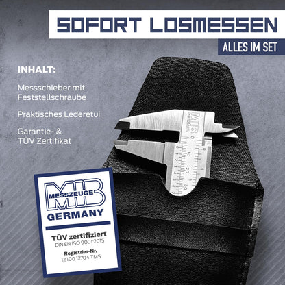 MIB Messschieber Analog - 300mm mit Feststellschraube