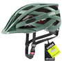 uvex i-vo cc Allround-Helm Moss Green matt 52-57 cm mit Belüftungskanälen und verstellbarem Gurtband