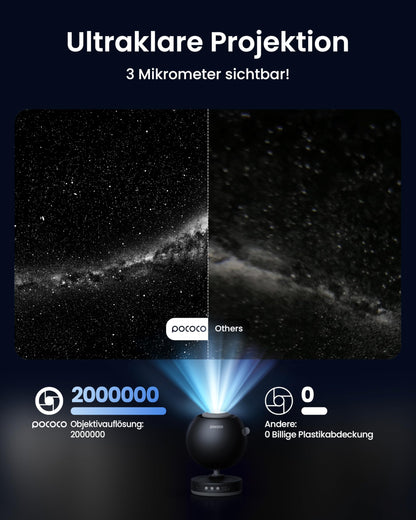 POCOCO Sternenhimmel-Projektor – Heimplanetarium und Nachtlicht