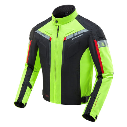 Zyxformis Motorradjacke Herren Tourenjacke – Wasserdicht, Protektoren