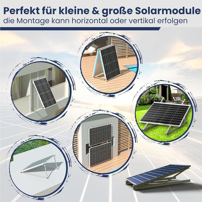 Rhein Beleuchtung Solarmodul Halterung 114 cm, 0-90° verstellbar