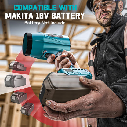 Ecarke Akku-Gebläse Laubbläser für Makita 18V, bürstenlos, 60 m/s