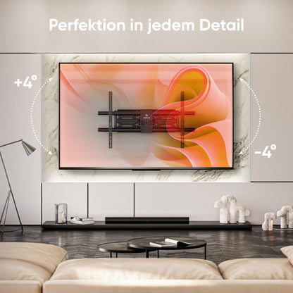 ONKRON M10-B TV Wandhalterung schwenkbar – Ultra Slim Schwarz