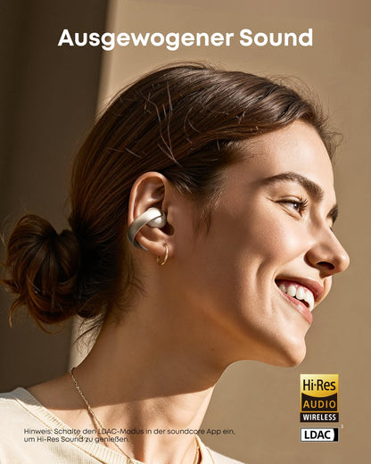 soundcore AeroClip Open-Ear Bluetooth Kopfhörer mit Hi-Res Audio