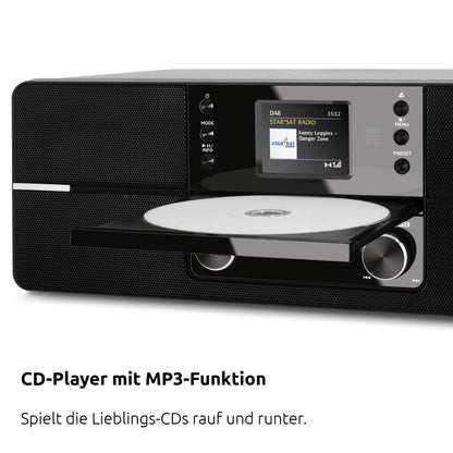 TechniSat DIGITRADIO 371 CD BT Kompaktanlage - Schwarz/Silber