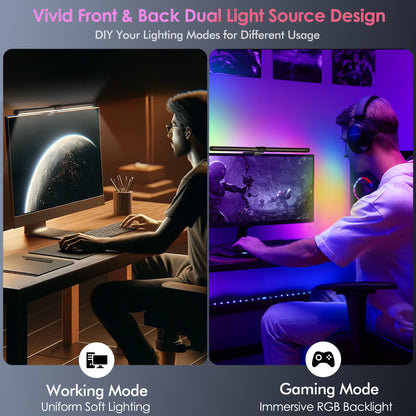 Quntis 51cm Curved Gaming Monitor Lampe RGB Fernbedienung