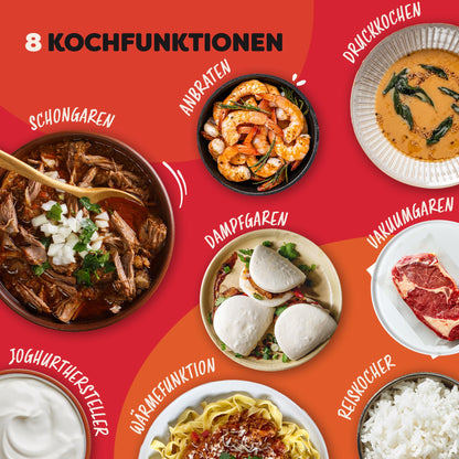 Instant Pot Plus 9-in-1 Multikocher – 5.7l Gebürsteter Edelstahl
