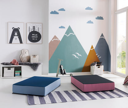 Jump Hüpfpolster Hüpfmatratze 99x75x18 cm Blau