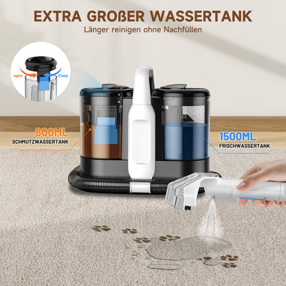 ToyGem VC03 Polsterreiniger Waschsauger 600 W für Teppich & Polster
