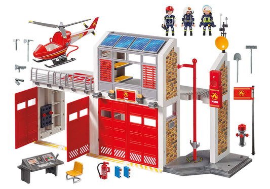 PLAYMOBIL City Action Feuerwache Gross - mit Sound