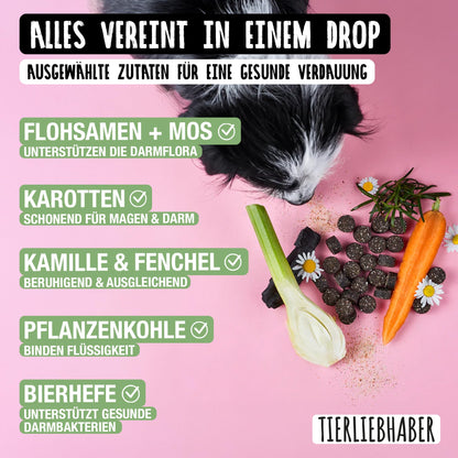 TIERLIEBHABER Darmpflege Drops für Hunde, 350 g (ca. 115 Stück)