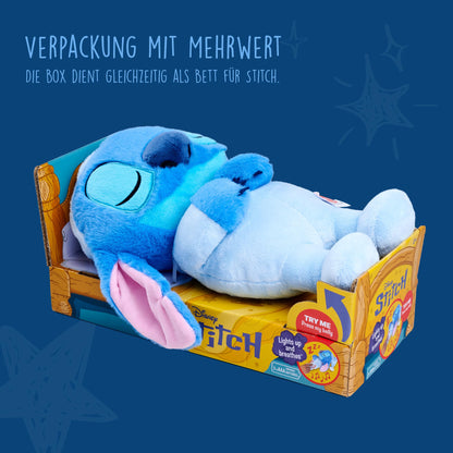 Simba Stitch Plüschtier mit Sound, Licht und Atmung, 31 cm