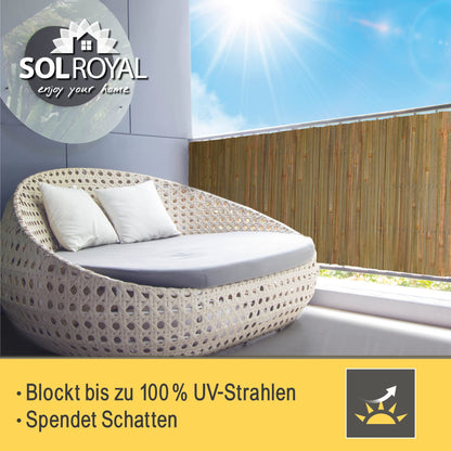 Sol Royal SolVision B89 Bambus Sichtschutz 80x600 cm für Garten