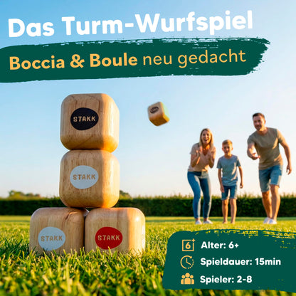 STAKK Outdoor-Wurfspiel für Kinder und Erwachsene aus Holz