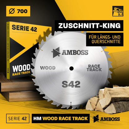 Amboss Werkzeuge HM Kreissägeblatt Brennholz - 700x30 Z42 WZ