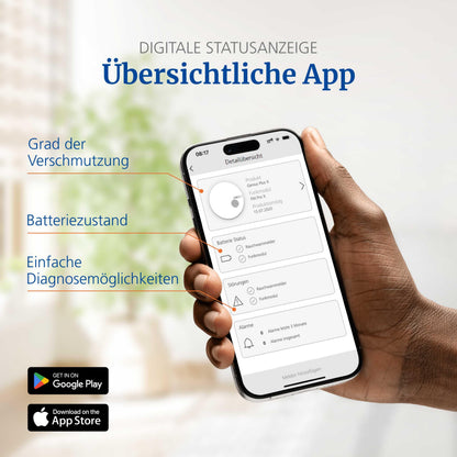 Hekatron Genius Plus Rauchmelder mit 10-Jahres-Batterie, 2 Stück