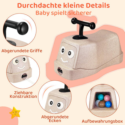MAMIZO 5 in 1 Rutschauto ab 1 Jahr, Lauflernwagen, bis 20 kg, Beige