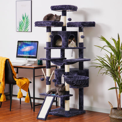 Hey-brother EMPJ034G Kratzbaum XXL 180 cm – Rauchgrau