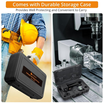 Neoteck Digitale Messuhr Set 0-25.4mm Magnetfuss Zentralklemmung