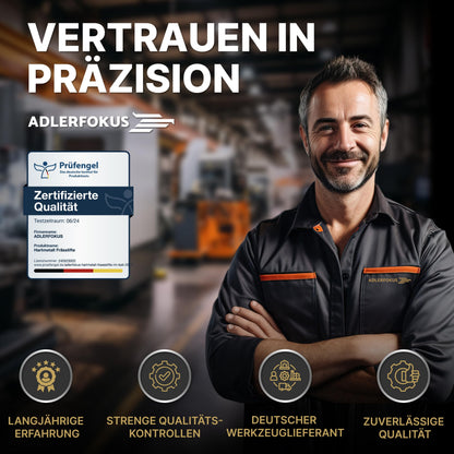 Adlerfokus Hartmetall-Frässtifte Set, 24 Stück, 3 mm Schaft
