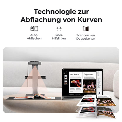 CZUR ET18 Profi Buchscanner A3 - 18 Megapixel Dokumentenscanner