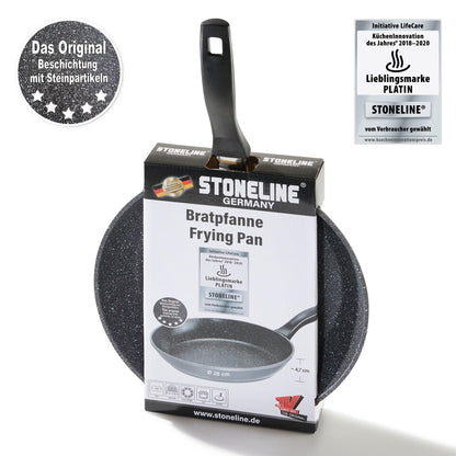 STONELINE Bratpfanne 28 cm, Aluguss, induktionsgeeignet, Grau