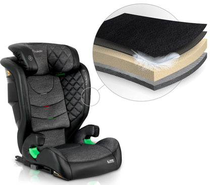 Nukido Louis Kinderautositz - ISOFIX 15-36 kg Dunkelgrau