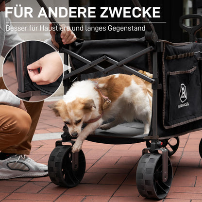 EVER ADVANCED XXL Bollerwagen faltbar - mit Dach & Bremse