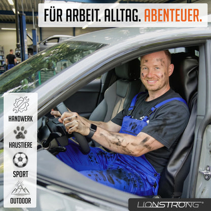 LIONSTRONG Autositzschoner Vordersitz wasserdicht, Kunstleder, 2 Stück