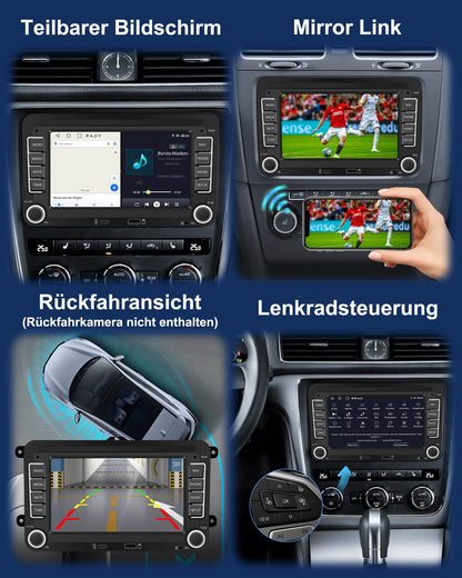 Ledio Autoradio VW Golf 5 6 Polo T5 - 7 Zoll Android 14