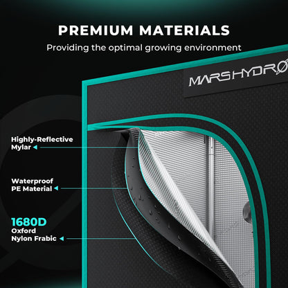 MARS HYDRO Growzelt 60x60x140cm - Mylar Indoor Hydrokultur