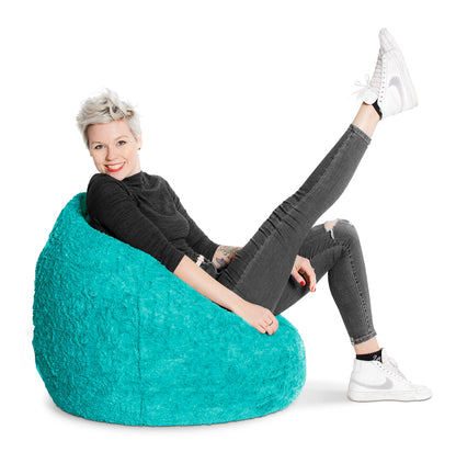 MAGMA Sitzsack Fluffy XL türkis - 220 Liter