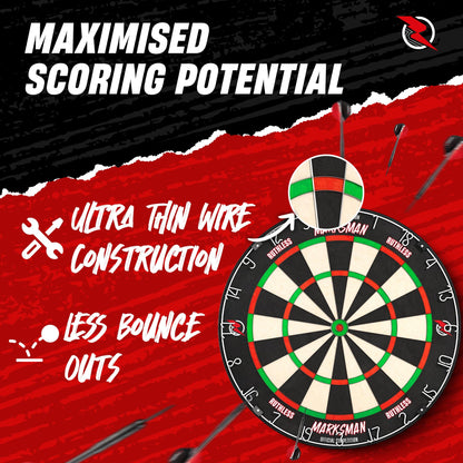 Ruthless Marksman Dartscheibe aus Sisal für Steeldarts, DB072