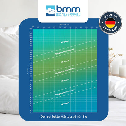 BMM 7 Zonen Kaltschaum Matratze H3 - 120x200 cm
