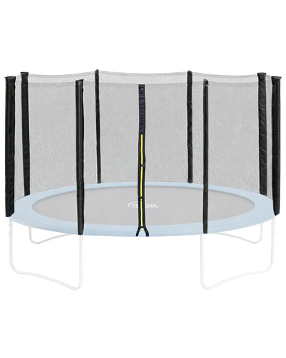 Terena Trampolin Ersatznetz 427 cm, Sicherheitsnetz für 8 Stangen, engmaschig mit farbig markiertem Reissverschluss