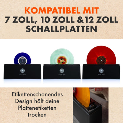 SPINCARE Schallplatten-Reinigungssystem mit Reinigungslösung, 500 LPs