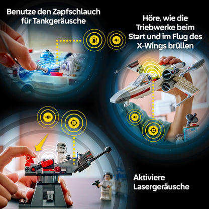 LEGO Star Wars 75423 SMART Play Lukes Rot Fünf X-Wing Spielset