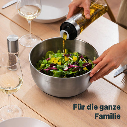 SILBERTHAL Salatschleuder Edelstahl 4,5 l mit Kurbel und Stopptaste