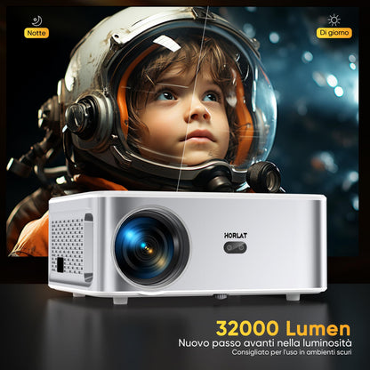 HORLAT Beamer 4K Projektor - 1000 ANSI Android TV