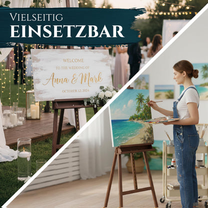 Artina Staffelei Barcelona, Buchenholz, für Keilrahmen bis 120 cm