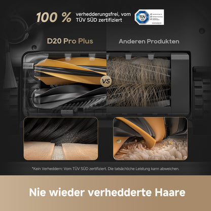 dreame D20 Pro Plus Saugroboter mit Wischfunktion, 13.000 Pa