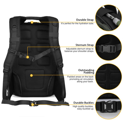 Mardingtop Taktischer Militär Rucksack Wanderrucksack - 40L