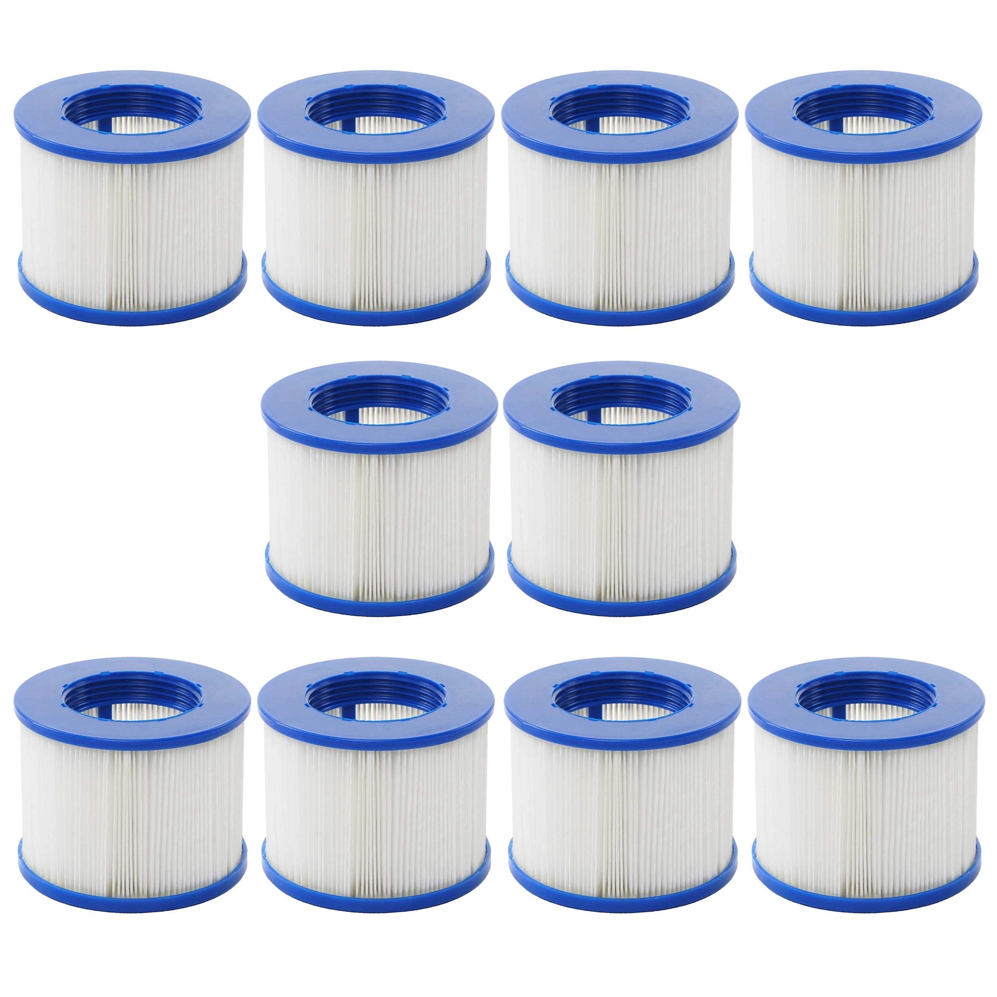 Whirlpool HWC-E32 Wasserfilter – 10er Set Ersatzkartuschen. Zehn weiße, zylindrische Kartuschen reduzieren Kalk und Verunreinigungen im Wasser zum Geräteschutz.