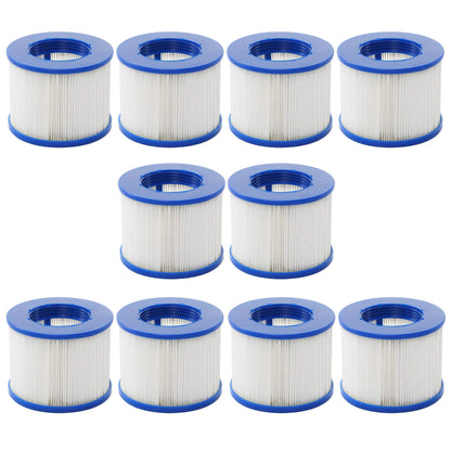 Whirlpool HWC-E32 Wasserfilter – 10er Set Ersatzkartuschen. Zehn weiße, zylindrische Kartuschen reduzieren Kalk und Verunreinigungen im Wasser zum Geräteschutz.