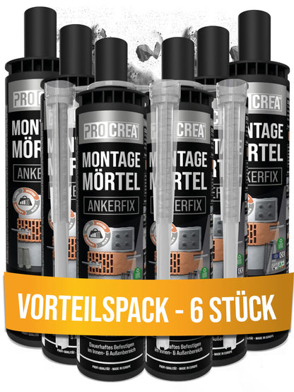 PROCREA Ankerfix 2K Injektionsmörtel Verbundmörtel - 6x Kartuschen