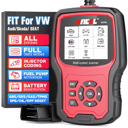 ANCEL VD700Pro OBD2 Diagnosegerät – für VAG Fahrzeuge