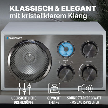 Blaupunkt RXN 180 Nostalgieradio Bluetooth - Weiss SG